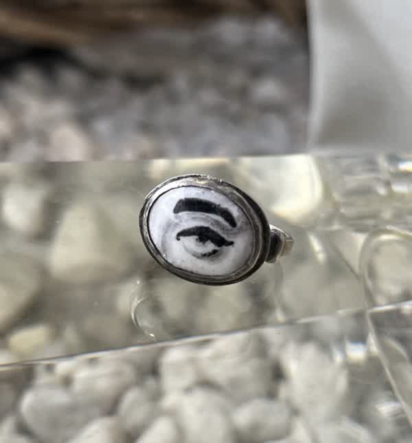 Enamel Eye Ring